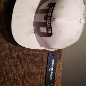 True Religion Block n Stripes Cap- NWT!